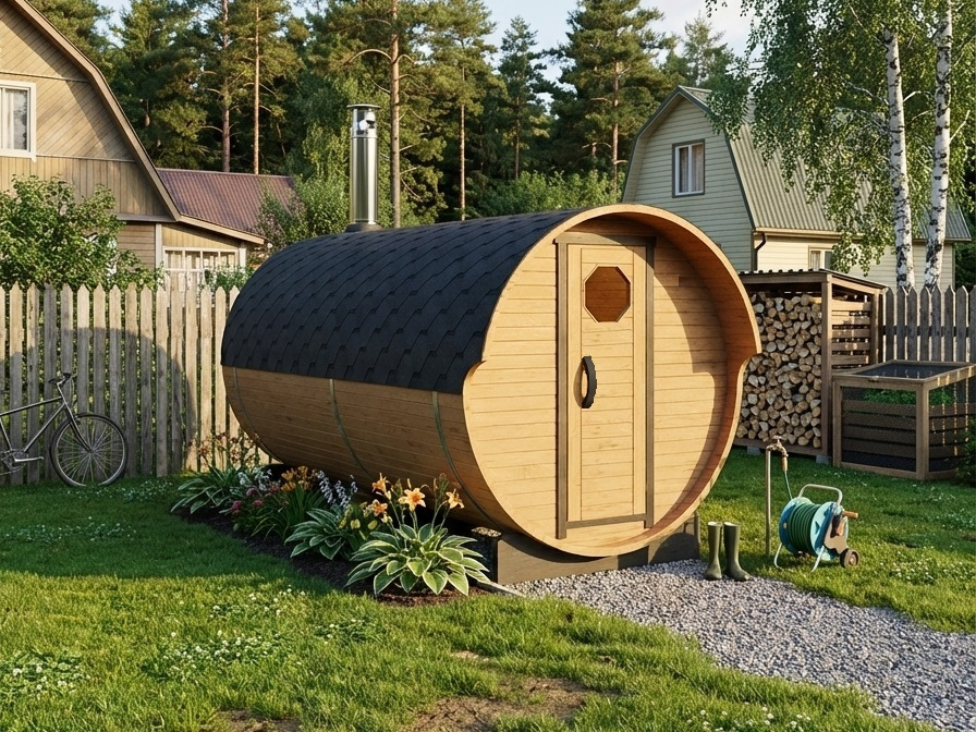 Баня-бочка 420 - фото 1